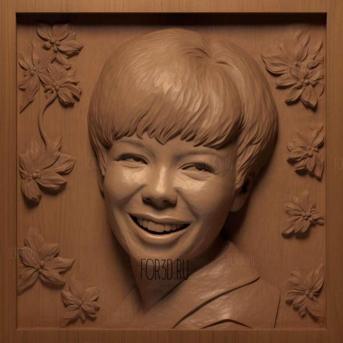 Shirley MacLaine 3 stl model for CNC